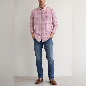 Arnold Zimberg Pink Check Button-Down Shirt